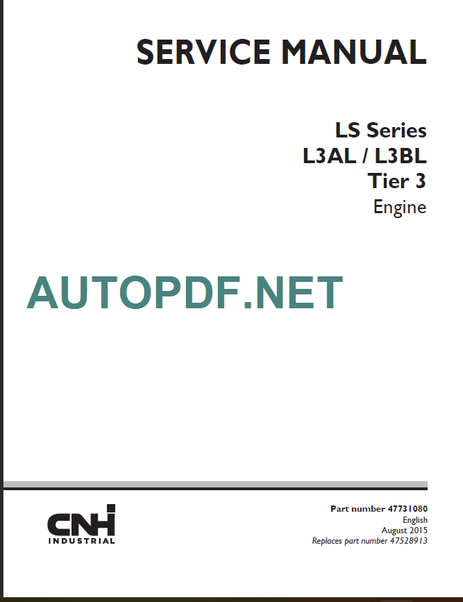 CNH L3AL-L3BL SERVICE MANUAL