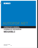 MD320BLC OPERATOR'S MANUAL