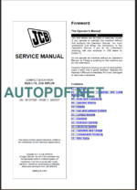 8026 CTS-JCB 30PLUS SERVICE MANUAL