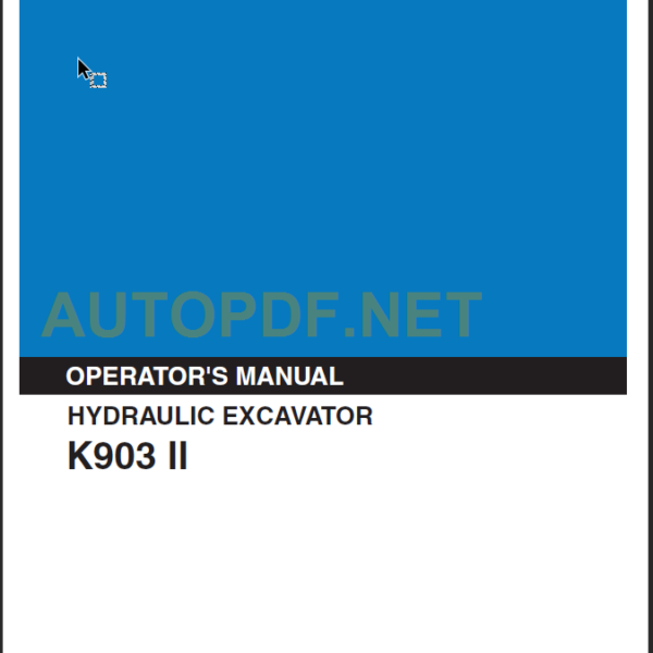 K903 II OPERATOR’S MANUAL