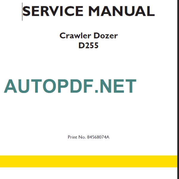 D255 SERVICE MANUAL