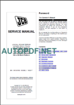 535-V125 540-170 WORK PLATFORM SERVICE MANUAL