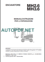 MH26-MH36 MANUALE RIPARAZIONI