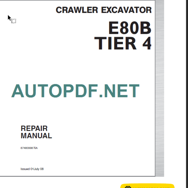 E80B TIER 4 REPAIR MANUAL