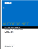 MD240C OPERATORS MANUAL