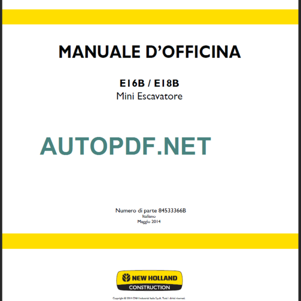 E17B-E18B MANUALE D’OFFICINA