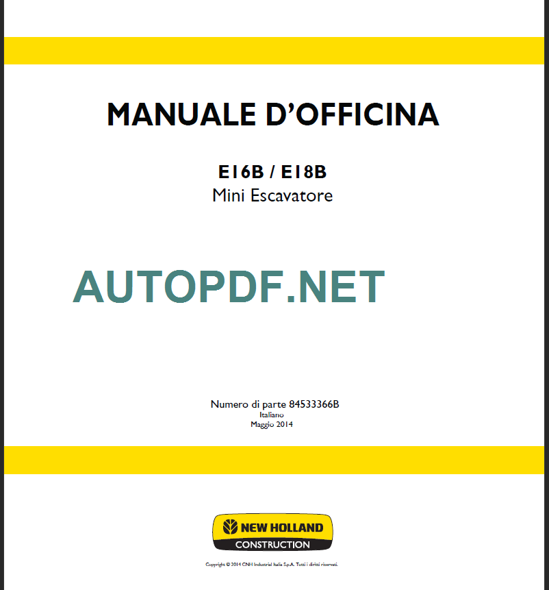 E17B-E18B MANUALE D’OFFICINA