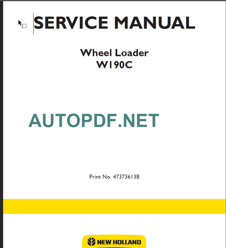 W190C SERVICE MANUAL