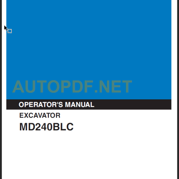 MD240BLC OPERATORS MANUAL