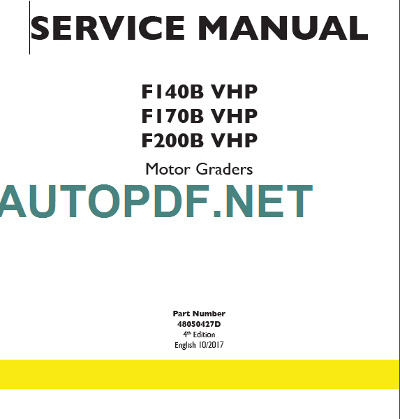 F140B-F170B-F200B VHP SERVICE MANUAL