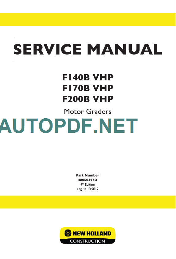 F140B-F170B-F200B VHP SERVICE MANUAL