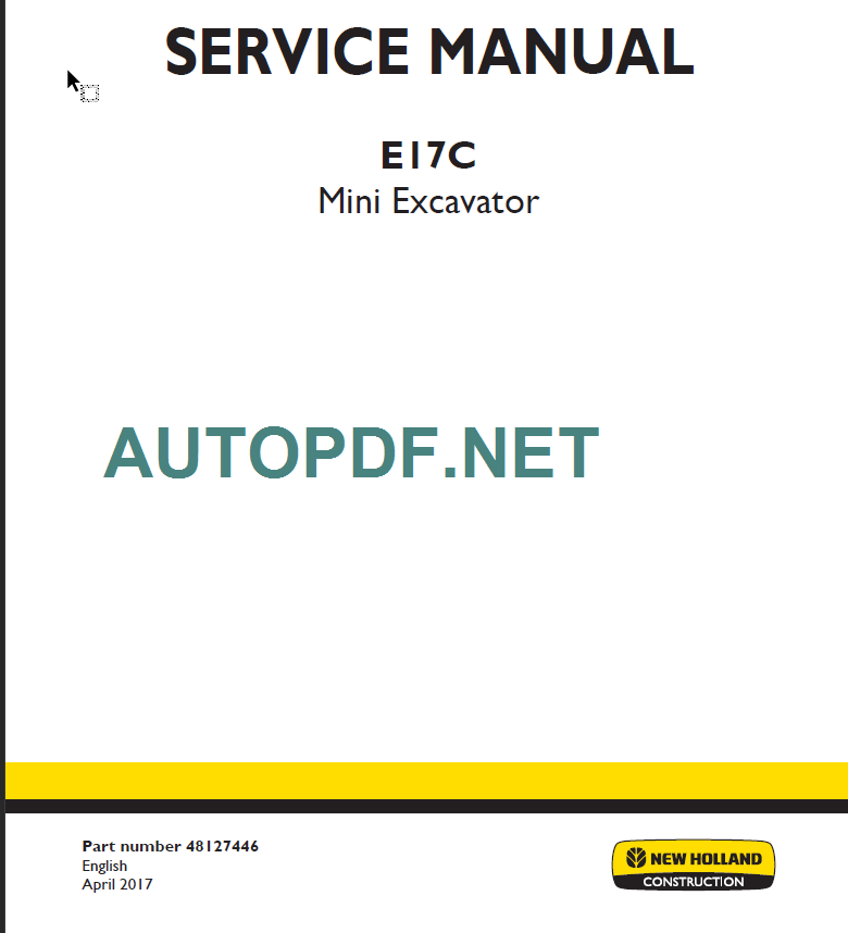 E17C SERVICE MANUAL 2017