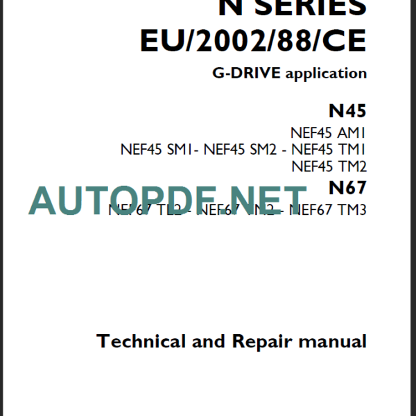 N SERIES N45-N67 REPAIR MANUAL