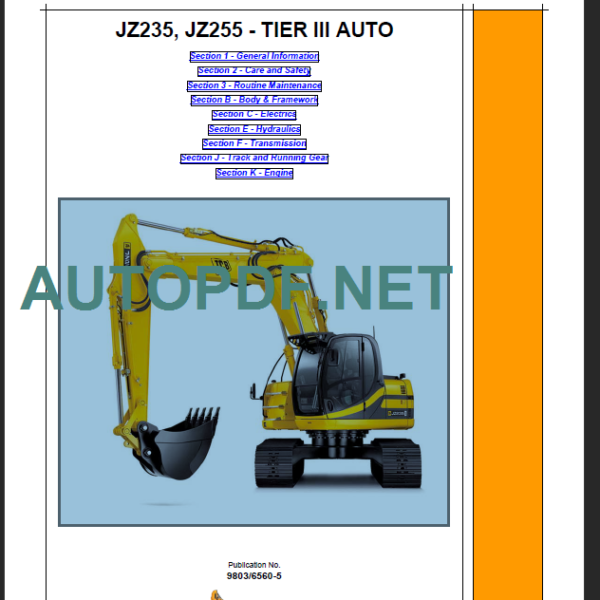 JZ235-JZ255 SERVICE MANUAL