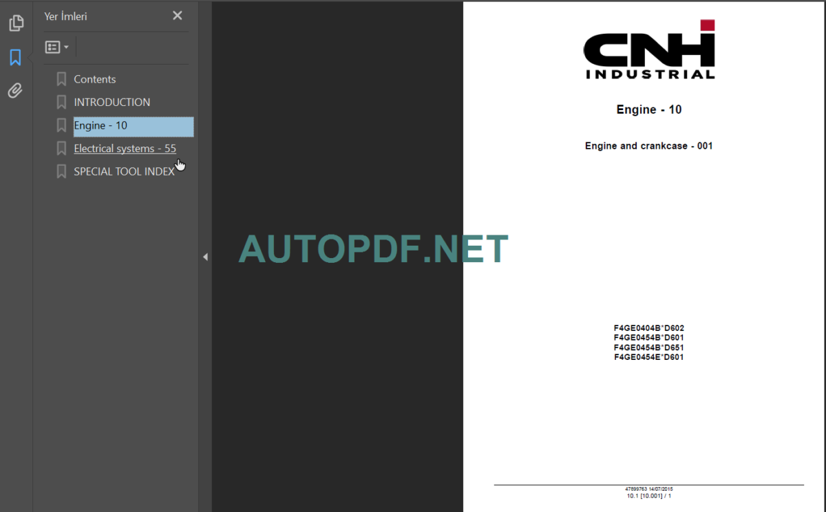 CNH NEF TIER2 SERVICE MANUAL