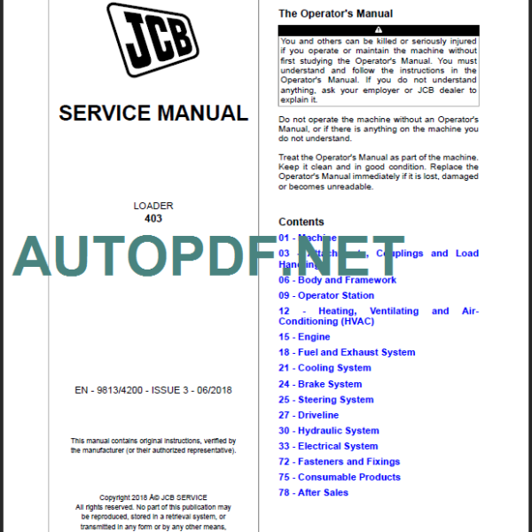 403 SERVICE MANUAL