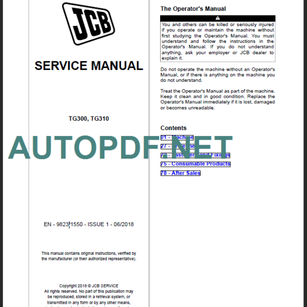 TG300-TG310 SERVICE MANUAL