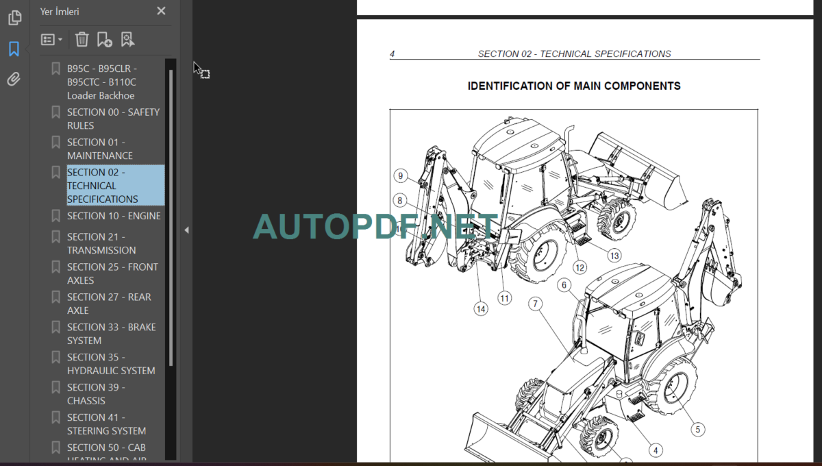 B95C-B95CTC-B95 CLR-B110C TIER4 SERVICE MANUAL