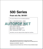 500 SERIES SERVICE MANUAL