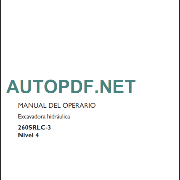 SK115DZ IV-SK130 IV-SK130LC IV MANUAL DEL OPERADOR