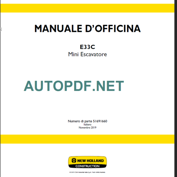 E33C MANUALE D’OFFICINA