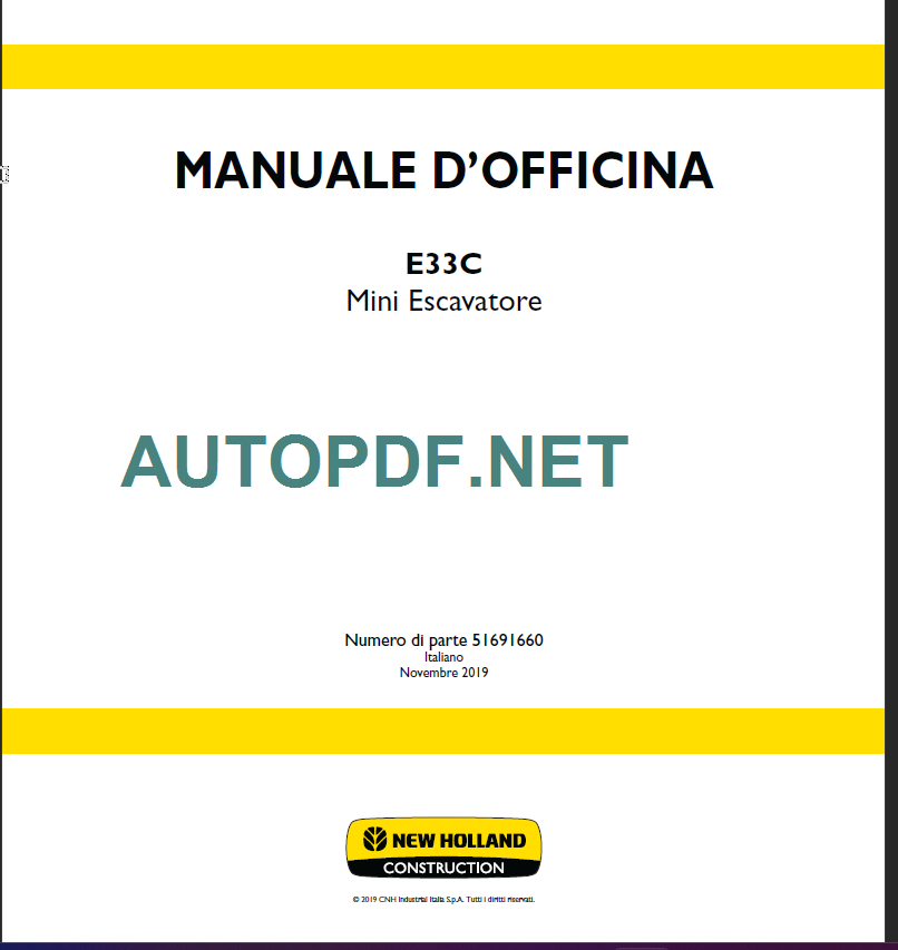 E33C MANUALE D’OFFICINA