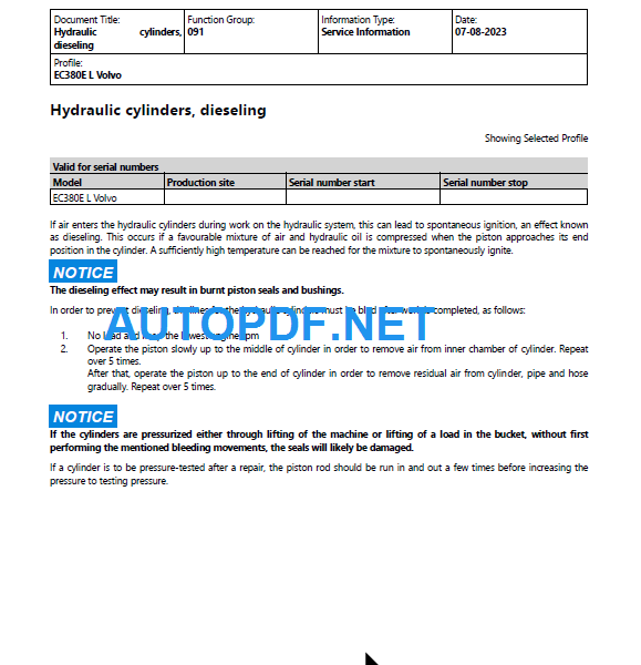 EC380E L Service Repair Manual