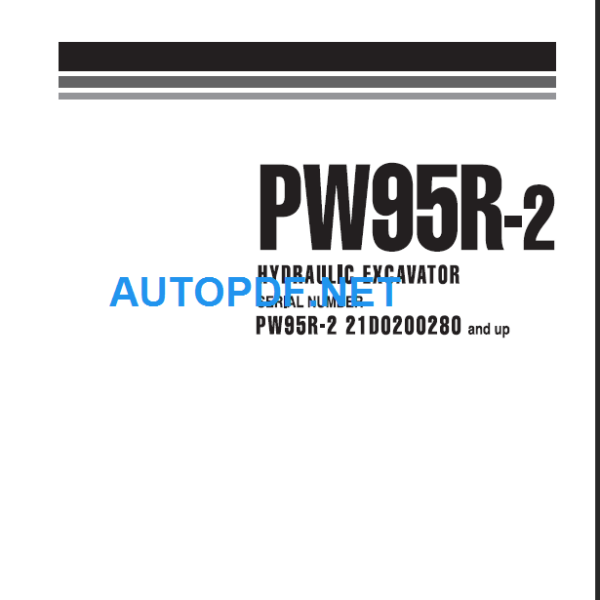 PW95R-2 (21D0200280 and up) Shop Manual