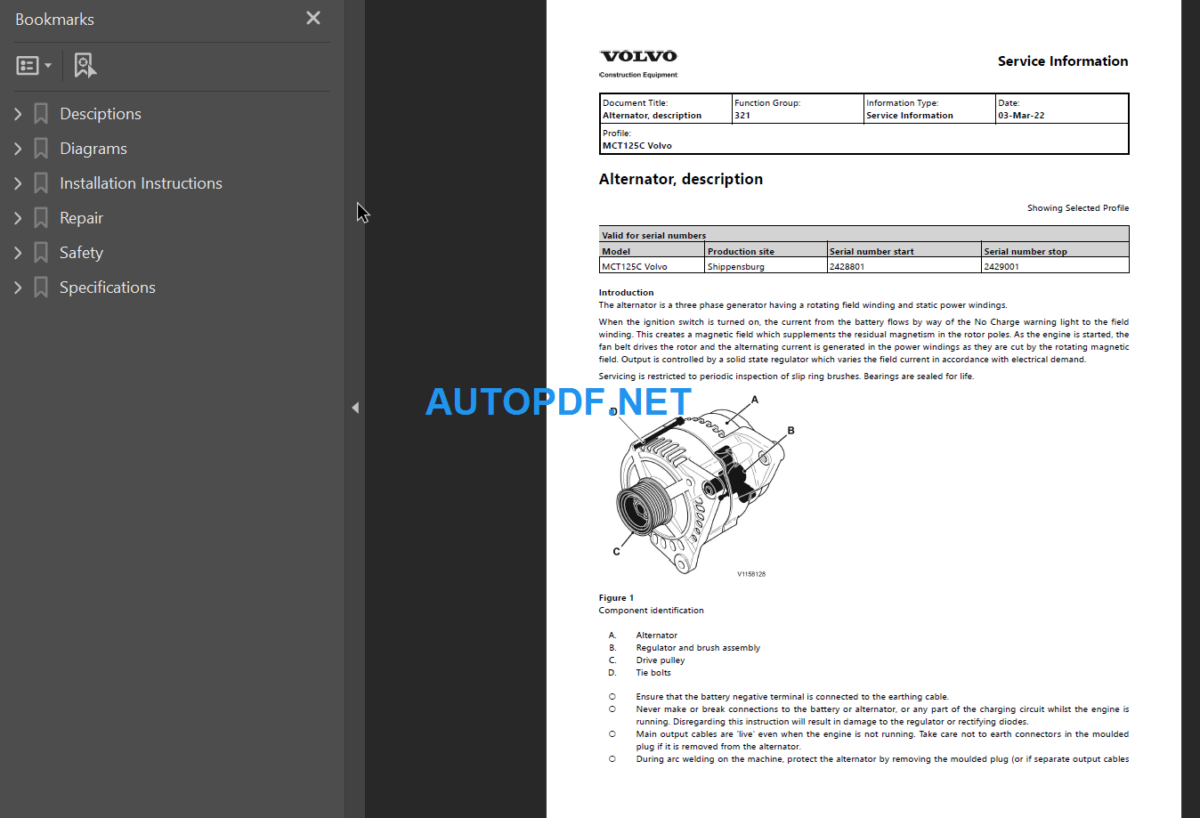 MCT125C Service Repair Manual