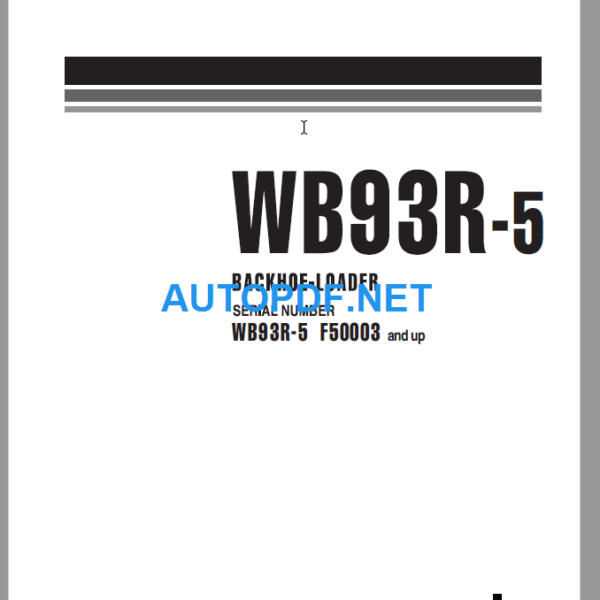 WB93R-5 Shop Manual