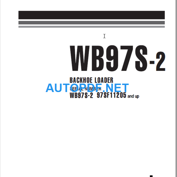 WB97S-2 Shop Manual
