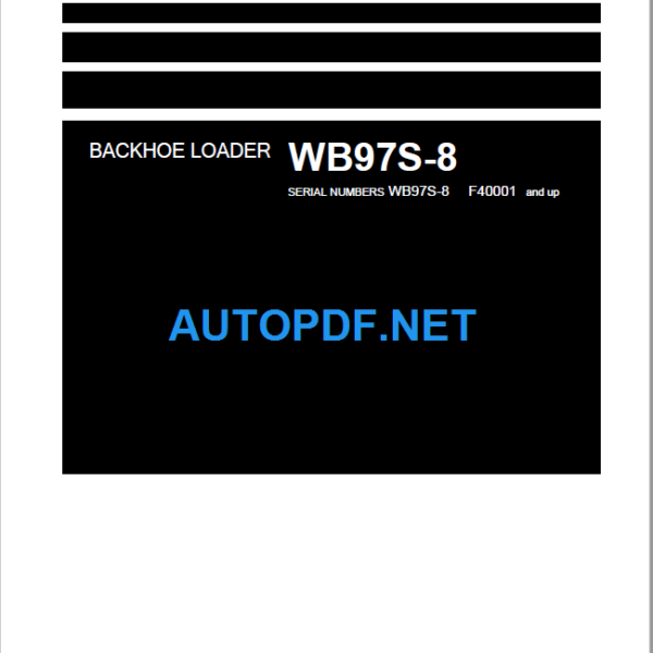 WB97S-8 Shop Manual