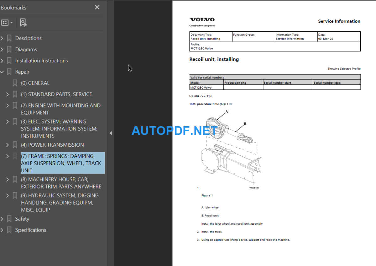 MCT125C Service Repair Manual