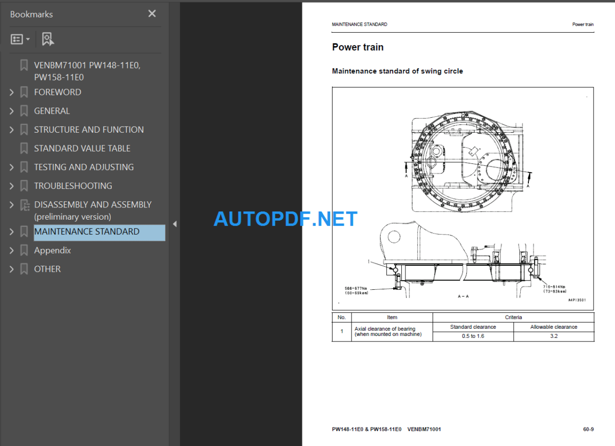 PW148-11E0, PW158-11E0 Shop Manual 2022