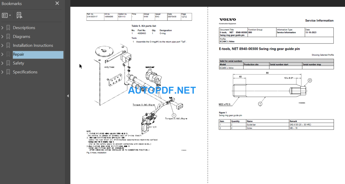 EC240C L Service Repair Manual