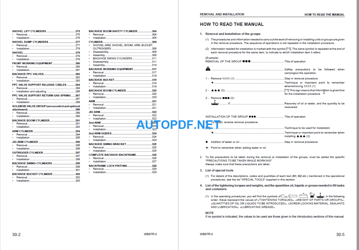 WB97R-5 Shop Manual