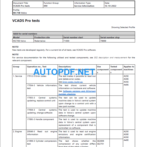 MC70B Service Manual