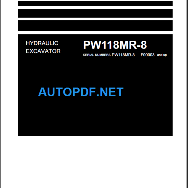 PW118MR-8 Shop Manual