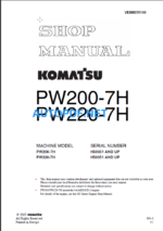 PW200-7H, PW220-7H Shop Manual