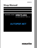 WB97S-8E0 (F45003 and up) Shop Manual