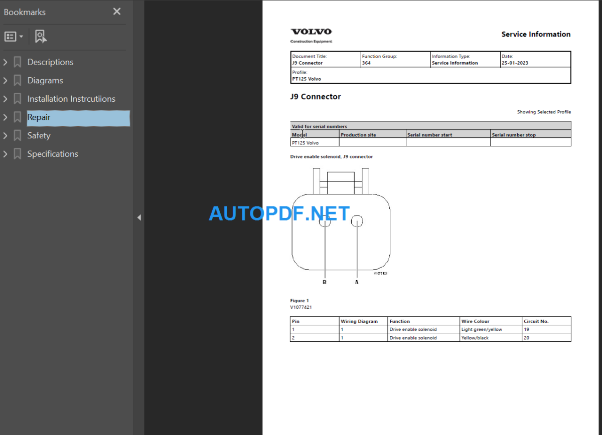 PT-125 Service Repair Manual