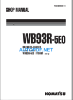 WB93R-5E0 Shop Manual (F70001 and UP)