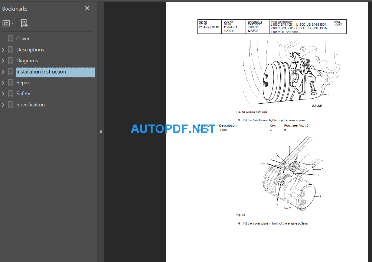 BM L180 HL Service Repair Manual