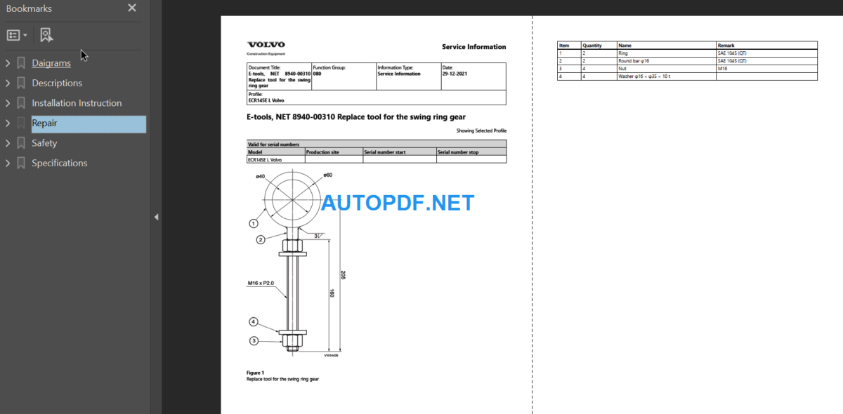 ECR145E L Service Repair Manual