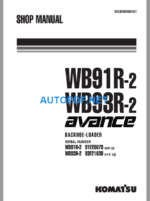 WB91R-2 (91F20070 and UP), WB93R-2 (93F21638 and UP) Shop Manual