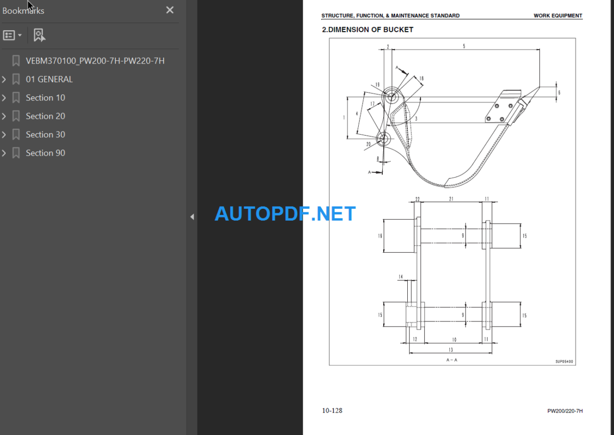 PW200-7H, PW220-7H Shop Manual