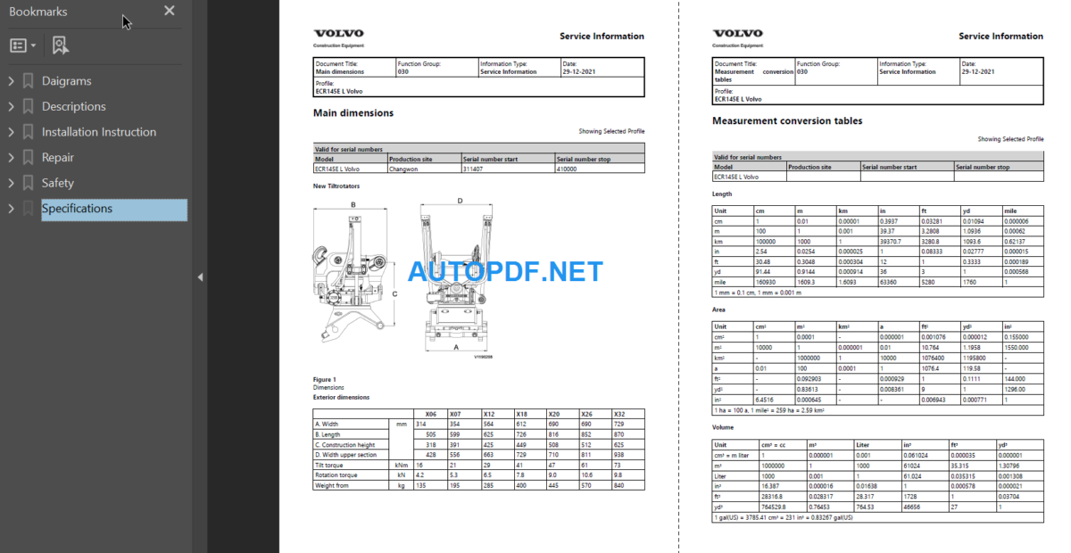 ECR145E L Service Repair Manual