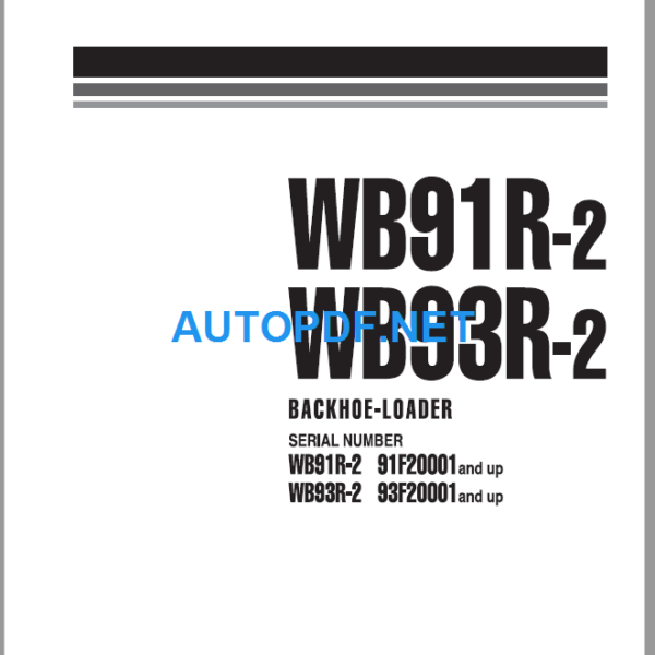 WB91R-2 Shop Manual