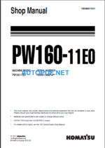 PW160-11E0 (H66051 and up) Shop Manual