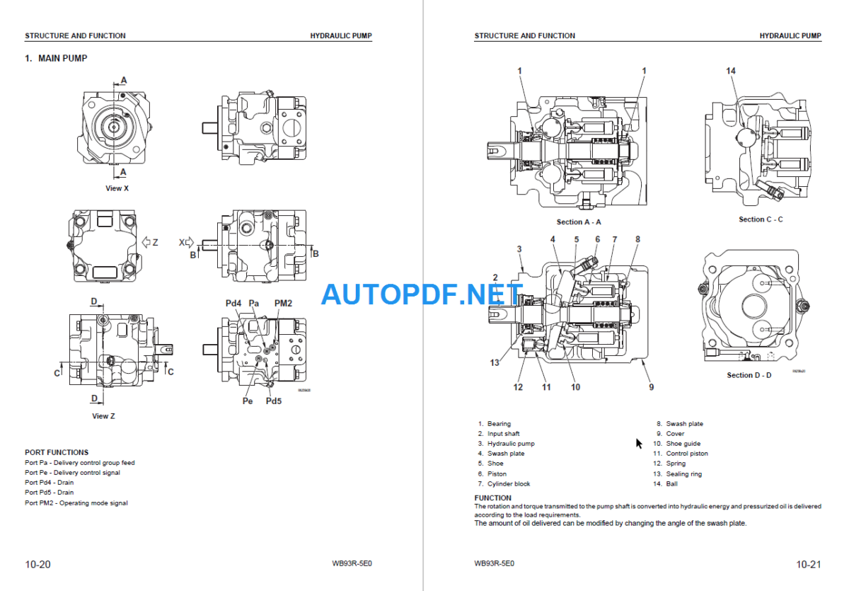 WB93R-5EO (F700001 and UP) Shop Manual